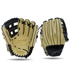 IKJ Xpro Series 11.75 INCH Double Welt Model INFIELD Baseball Glove in Straw and Black for RIGHT-HANDED Thrower