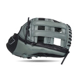 IKJ Core+ Series 12.75 INCH Double Welt Model OUTFIELD Baseball Glove in Gray and Black for RIGHT-HANDED Thrower